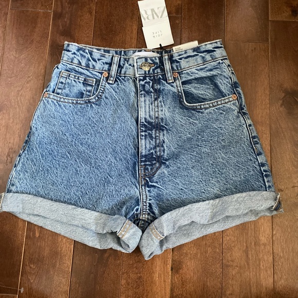 NWT Zara mom fit shorts 2 - Picture 2 of 14